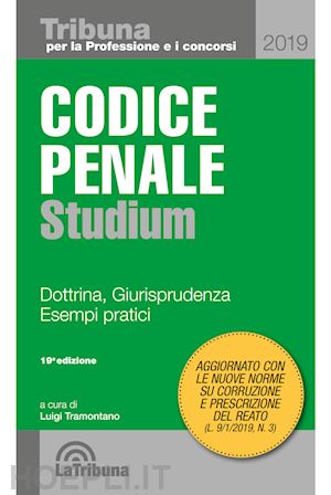 tramontano luigi (curatore) - codice penale - studium