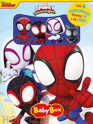 walt disney - spidey e i suoi fantastici amici. baby box. ediz. a colori. con 4 figurine 3d