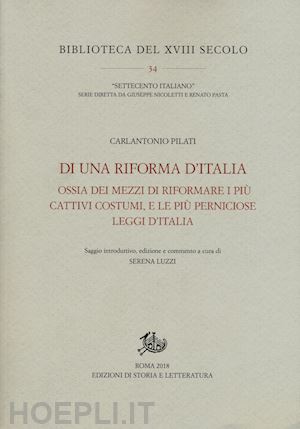 pilati carlantonio - di una riforma d'italia