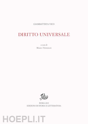 vico giambattista; veneziani marco (curatore) - diritto universale