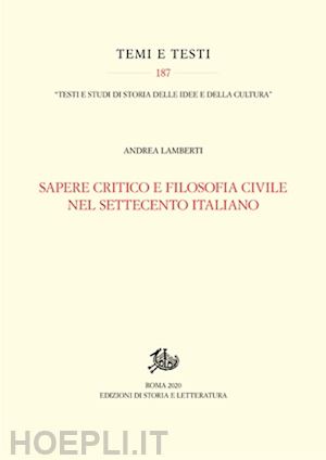 lamberti andrea - sapere critico e cultura civile nel settecento italiano