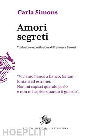 simons carla; barresi f. (curatore) - amori segreti