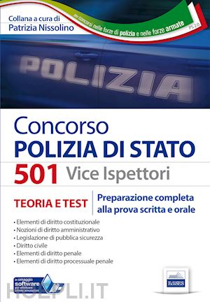 nissolino p. - concorso 501 vice ispettori polizia di stato