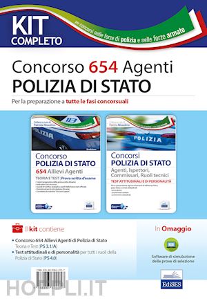 nissolino p. (curatore) - kit completo - concorso 654 allievi agenti polizia di stato