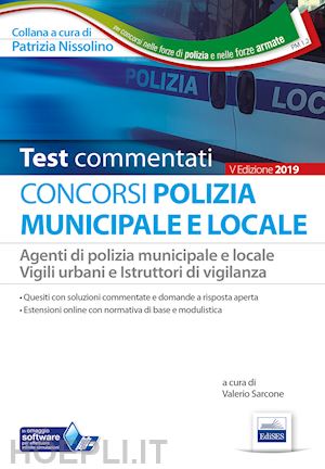 sarcone v. (curatore) - test commentati - concorsi polizia municipale e locale