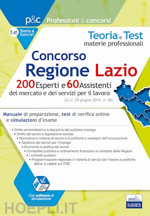  - concorso regione lazio - 200 esperti e 60 assistenti del mercato e dei servizi