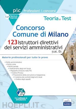 - concorso comune di milano - 123 istruttori direttivi dei servizi amministrativi
