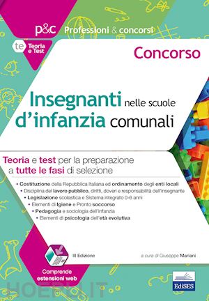 mariani giuseppe (curatore) - insegnanti nelle scuole d'infanzia comunali - teoria e test