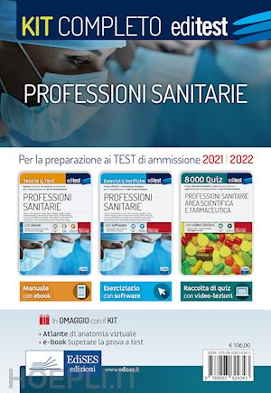 aa.vv. - editest - professioni sanitarie - kit completo