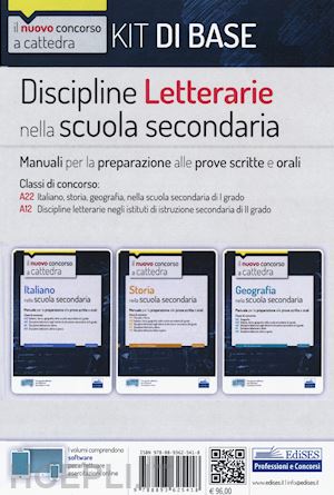 Discipline Letterarie Nella Scuola Secondaria - Kit 3 Manuali - A22, A12 -  Aa.Vv.