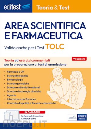 Hoepli test. Agraria, Biologia, Farmacia TOLC-AV, TOLC-S, TOLC-F, TOLC-B.  Libro di teoria con esercizi