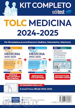 aa.vv. - editest - kit completo - tolc medicina 2024-2025