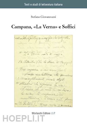 giovannuzzi stefano - campana, «la verna» e soffici