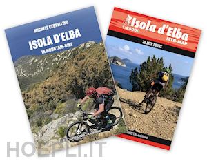cervellino michele - isola d'elba in mountain-bike. con carta geografica ripiegata