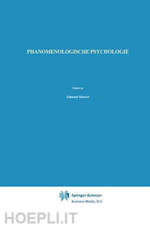 husserl edmund; biemel w. - phänomenologische psychologie
