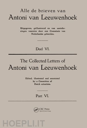 van leeuwenhoek antoni (curatore) - collected letters van leeuwenhoek, volume 6