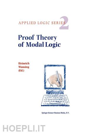 wansing heinrich (curatore) - proof theory of modal logic