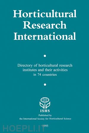 van der borg h.h. (curatore); koning-van der veen m. (curatore); wallace-van der lugt l. (curatore) - horticultural research international