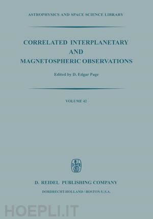 page d.e. (curatore) - correlated interplanetary and magnetospheric observations