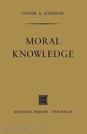 johnson oliver a. - moral knowledge