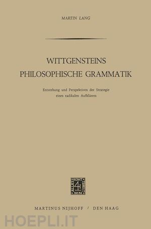 lang martin - wittgensteins philosophische grammatik