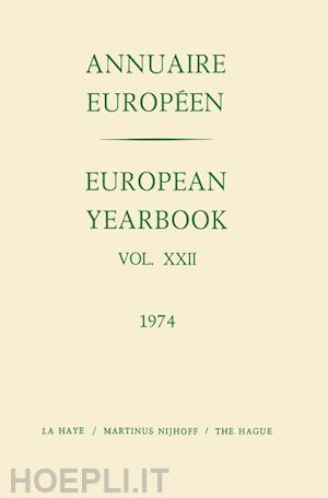 council of europe staff - european yearbook / annuaire europeen