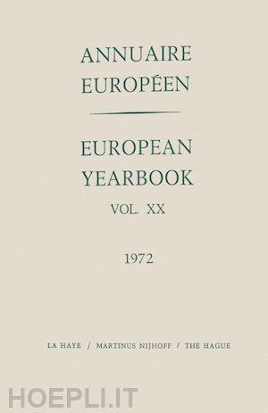 council of europe staff - annuaire européen / european year book