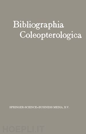 junk w. - bibliographia coleopterologica
