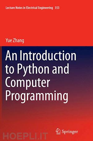 zhang yue - an introduction to python and computer programming