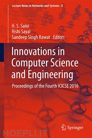 saini h. s. (curatore); sayal rishi (curatore); rawat sandeep singh (curatore) - innovations in computer science and engineering