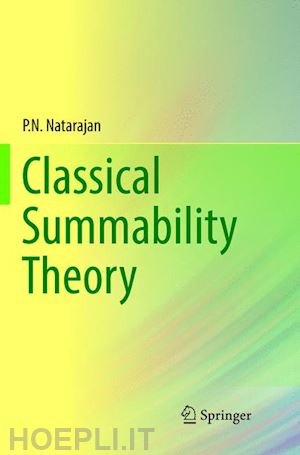 natarajan p.n. - classical summability theory