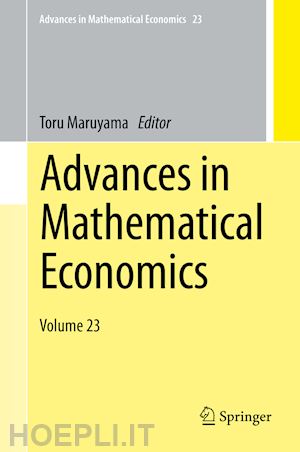 maruyama toru (curatore) - advances in mathematical economics