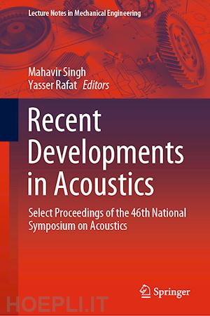 singh mahavir (curatore); rafat yasser (curatore) - recent developments in acoustics