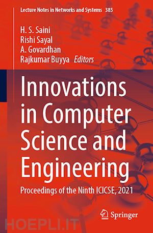 saini h. s. (curatore); sayal rishi (curatore); govardhan a. (curatore); buyya rajkumar (curatore) - innovations in computer science and engineering