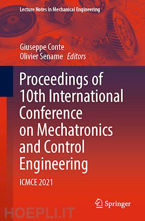 conte giuseppe (curatore); sename olivier (curatore) - proceedings of 10th international conference on mechatronics and control engineering