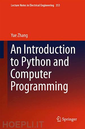 zhang yue - an introduction to python and computer programming