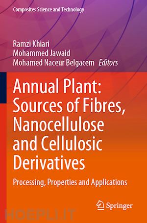 khiari ramzi (curatore); jawaid mohammed (curatore); belgacem mohamed naceur (curatore) - annual plant: sources of fibres, nanocellulose and cellulosic derivatives