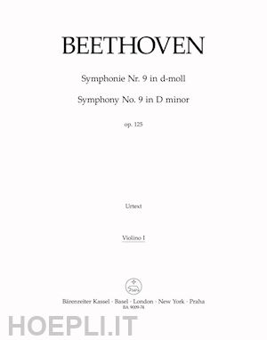 beethoven ludwig van - symphony no. 9 in d minor op. 125 - violino i