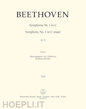 beethoven ludwig van - symphony no. 1 in c major op. 21 - viola