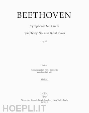beethoven ludwig van - symphony no. 4 in b-flat major op. 60 - violino i
