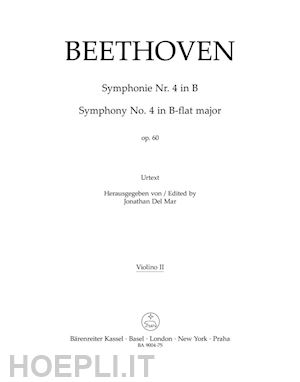 beethoven ludwig van - symphony no. 4 in b-flat major op. 60 - violino ii