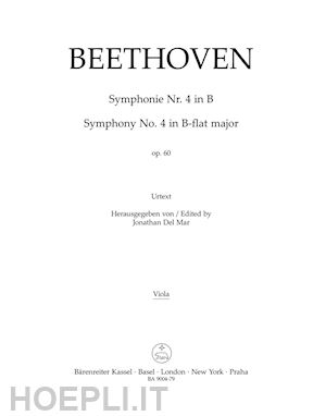 beethoven ludwig van - symphony no. 4 in b-flat major op. 60 - viola