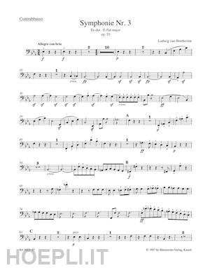beethoven ludwig van - symphony no. 3 in e-flat major op. 55 eroica - contrabbasso