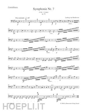 beethoven ludwig van - symphony no. 7 in a major op. 92 - contrabbasso