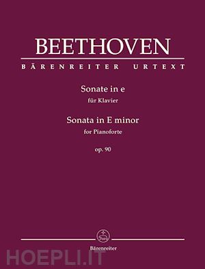 beethoven ludwig van - sonata in e minor for pianoforte op. 90