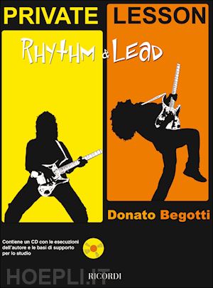 begotti donato - private lesson: rhythm & lead - con cd-audio