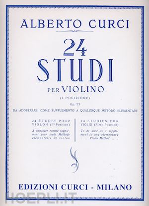 curci alberto - 24 studi per violino (1° posizione) op. 23