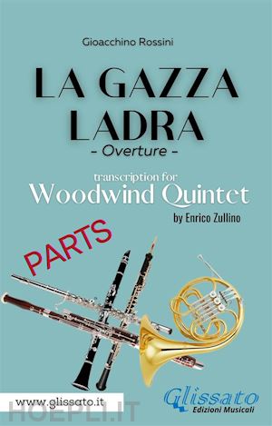 gioacchino rossini; a cura di enrico zullino - flute part of la gazza ladra overture for woodwind quintet