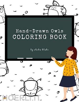 sheba blake - hand-drawn owls coloring book for teens (printable version)