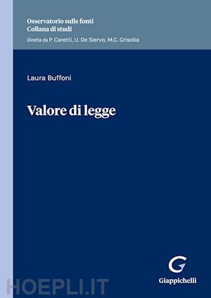 buffoni laura - valore di legge